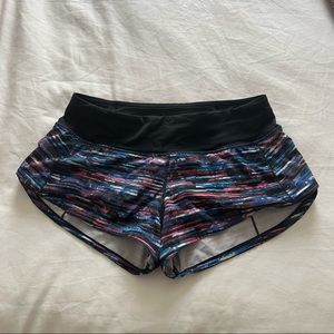 Lululemon multicolored speedy shorts